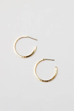 Load image into Gallery viewer, Brenda Grands Jewelry - Thin Hammered Hoops Mini
