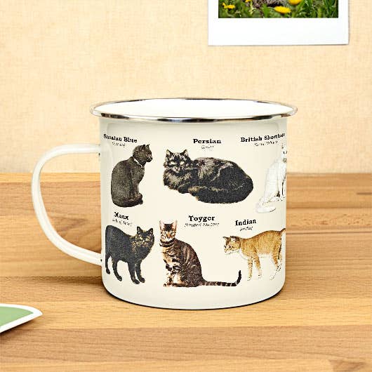 Gift Republic - Cats - Enamel Mug