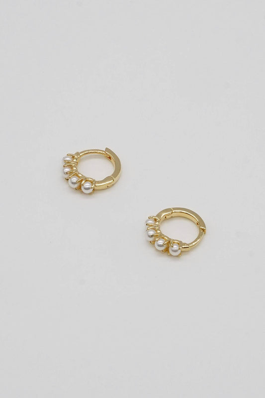 Brenda Grands Jewelry - Pearl Huggies