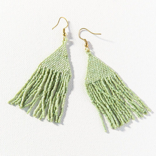 Ink & Alloy Mint Luxe Petite Fringe Earring