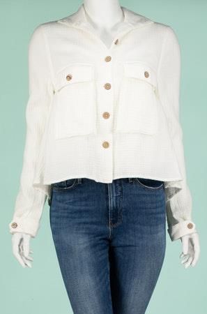 Hello Nite Gauze Button Jacket