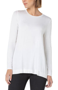 Liverpool Long Sleeve Scoop Neck Modal Knit Top
