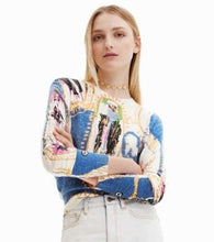 Load image into Gallery viewer, Desigual Printed Pullover Sweater
