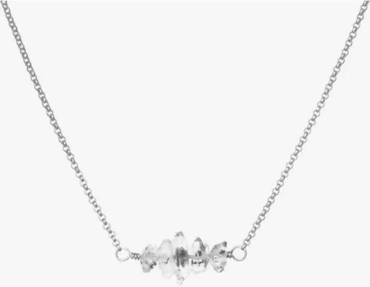 Herkimer Bar Necklace