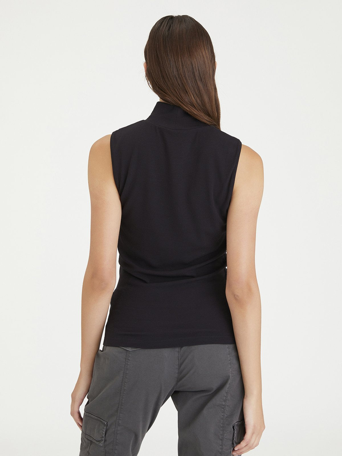 SANCTUARY Essential Sleeveless Mock Neck Top