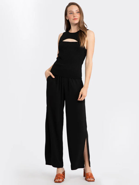 Sanctuary Side Slit Wide Leg Pant
