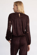 Load image into Gallery viewer, Hello Nite Darling Laser Cut Blouse
