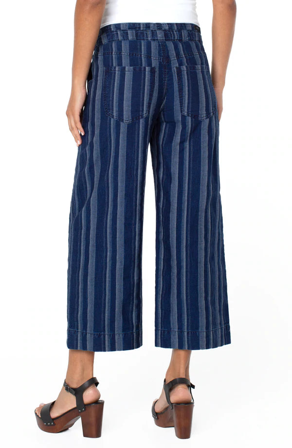 Liverpool Hi-Rise Crop Wide Leg with Self Tie