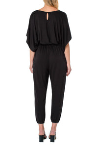 Liverpool Dolman Knit Jumpsuit with Self Tie