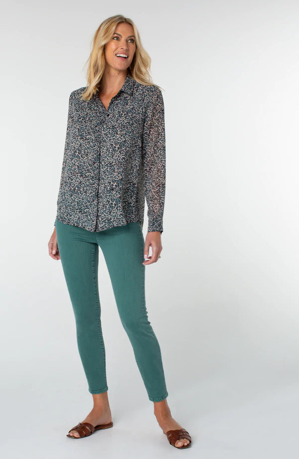 Liverpool Double Layer Hidden Placket Long Sleeve