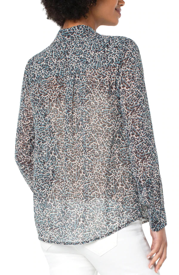 Liverpool Double Layer Hidden Placket Long Sleeve