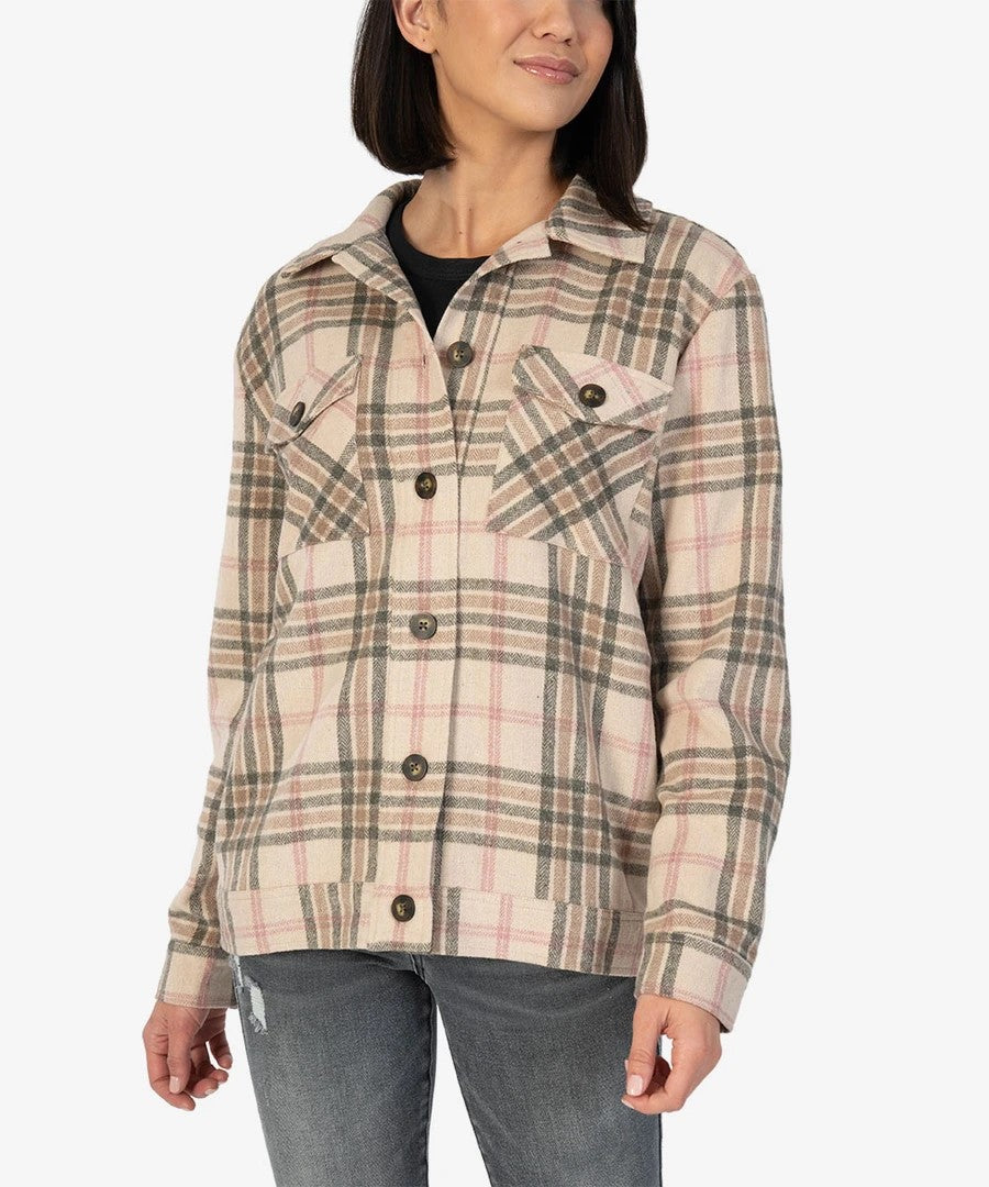 Kut from the Kloth Magnolia Plaid Shacket