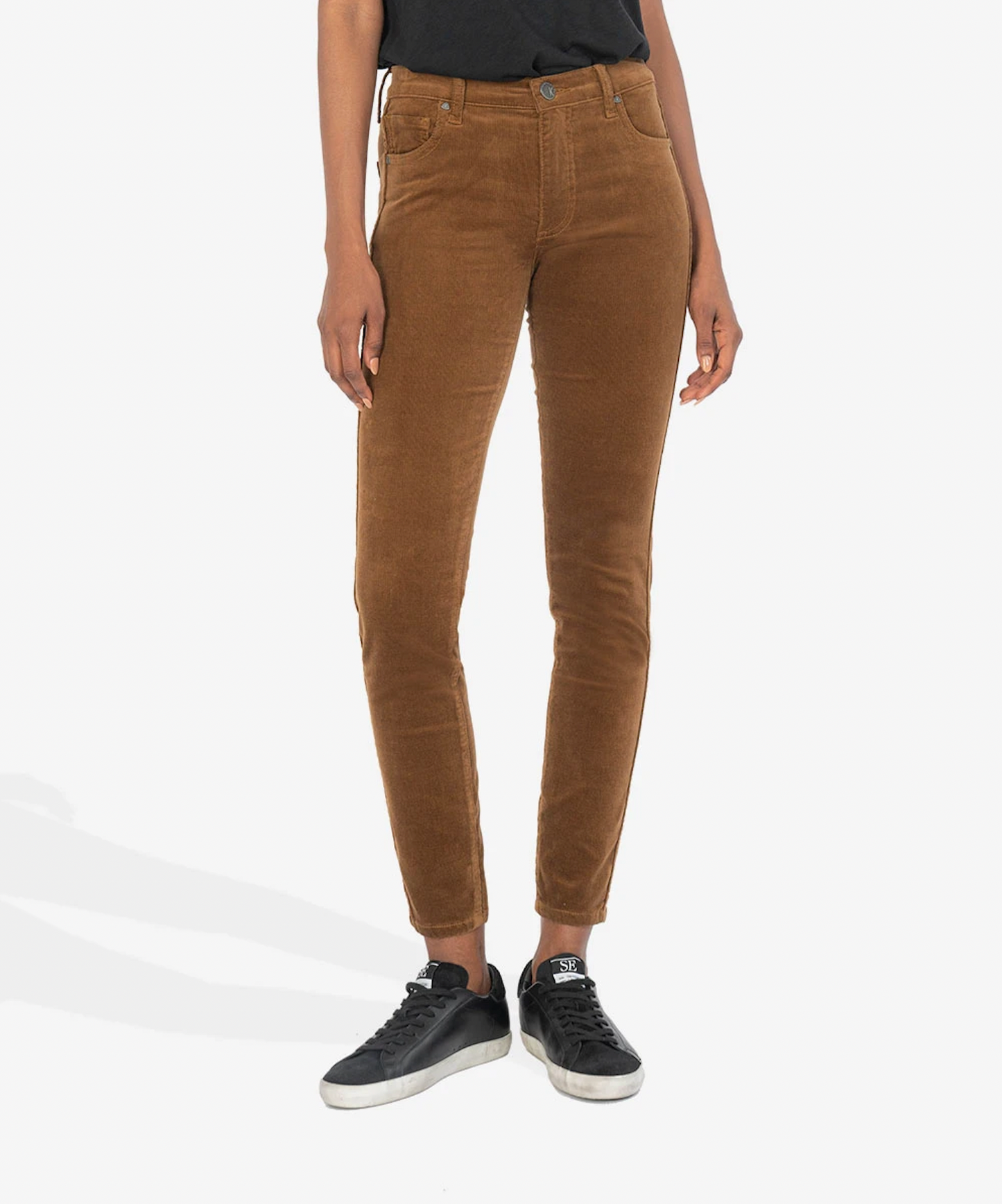 KUT from the Kloth Connie Corduroy High Rise FAB AB Ankle Skinny