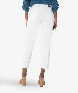 Kut From The Kloth Amy Crop Staright Leg Roll Up Fray Hem