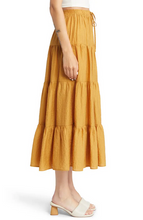 Load image into Gallery viewer, Moon River Textured Tiered Maxi Skirt
