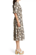Load image into Gallery viewer, Moon River Cut Out Halter Floral Print Midi Dress
