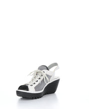 Load image into Gallery viewer, Fly London Lace Front Wedge Sandal

