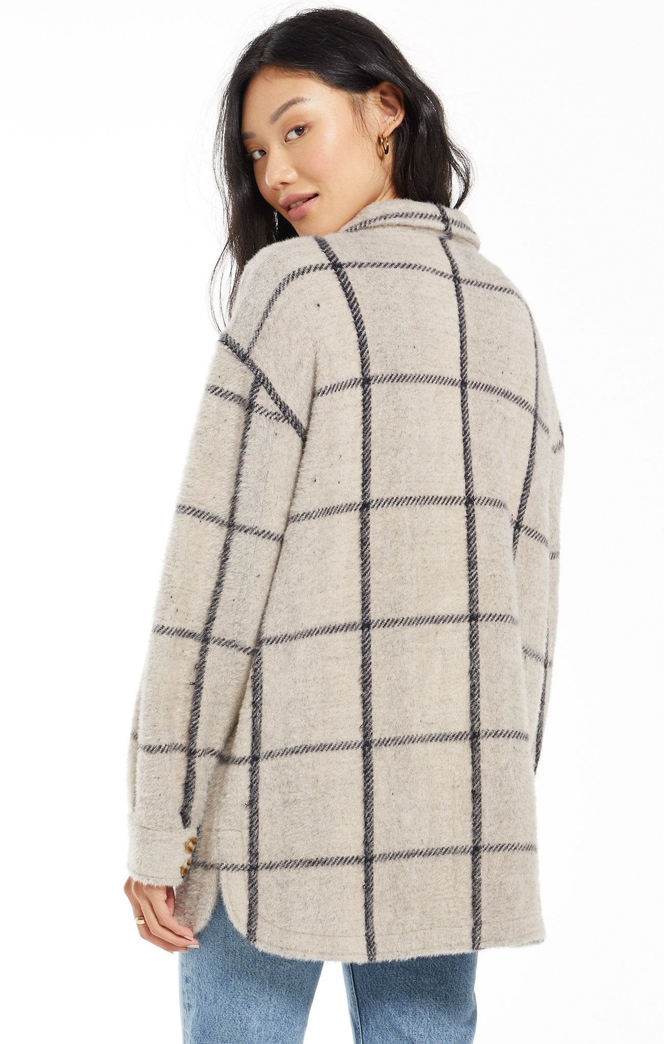 Z Supply Plaid Tucker Jacket