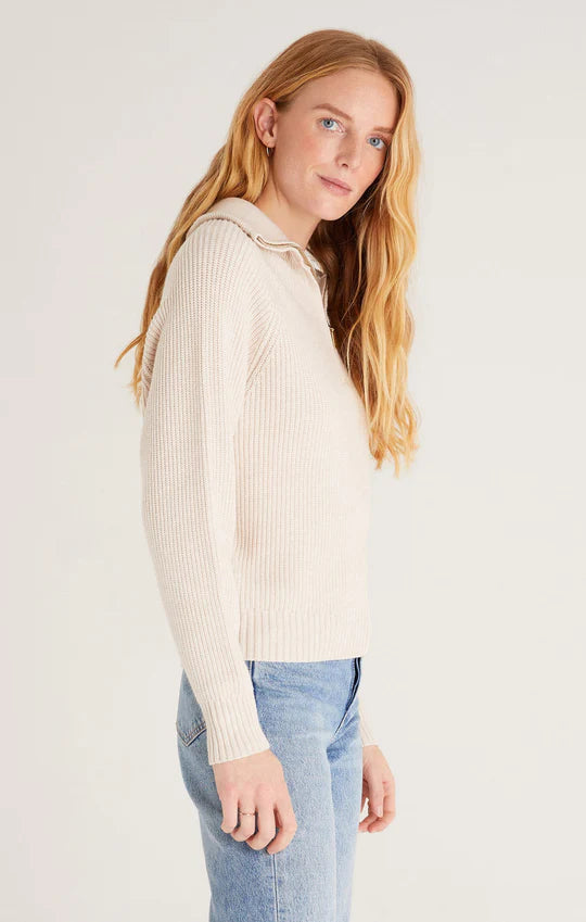 Z Supply jayce 3/4 Zip Sweater