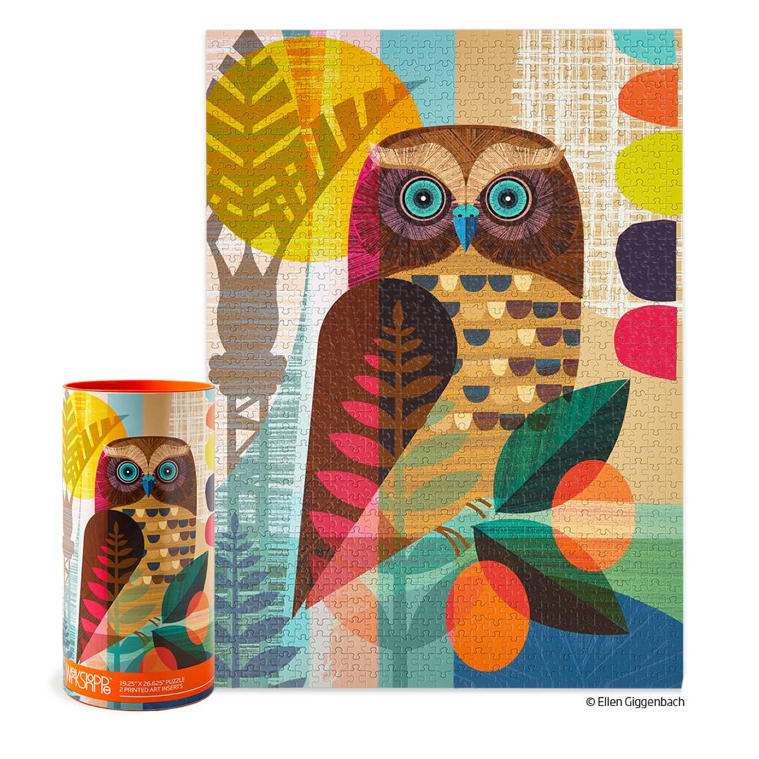 WerkShoppe - Ruru Owl | 1000 Piece Jigsaw Puzzle