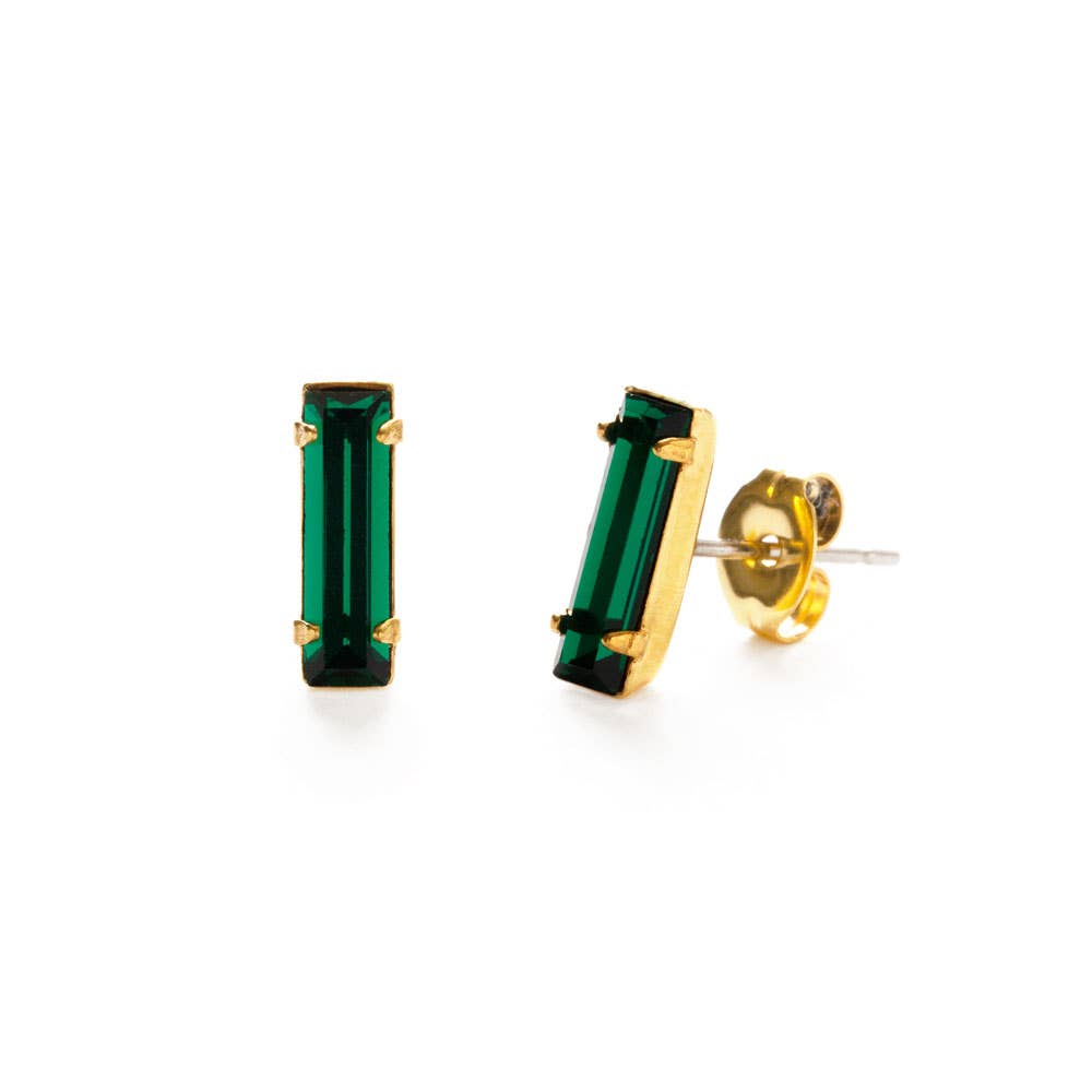 Baguette Stud Earring