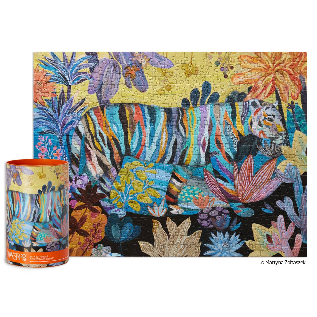 WerkShoppe - Striped Tiger | 500 Piece Puzzle