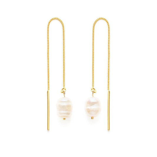 Pearl Threader Earrings
