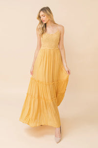 Flying Tomato Solid Woven Maxi Dress