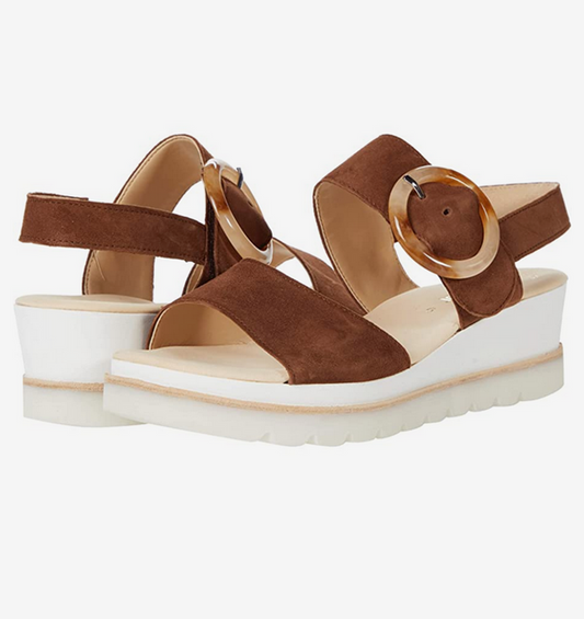 Gabor Platform Sandal with Backstrap