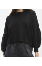Load image into Gallery viewer, CROPPED BALLOON SLEEVED SWEATER - Elements Berkeley
